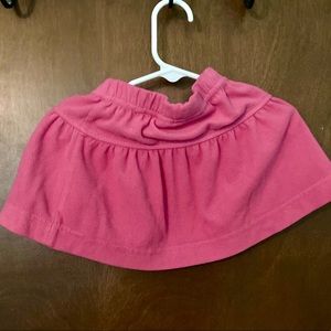 Hanna Andersson pink fleece skirt size 80